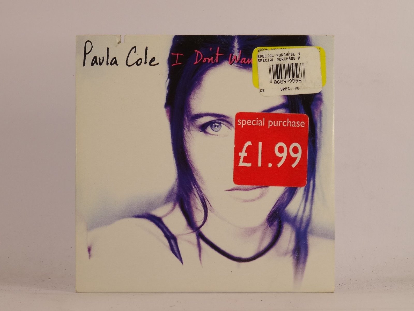 PAULA COLE I DON'T WANT TO WAIT (C80) 2 Track CD Single plus Card Sleeve WARNER