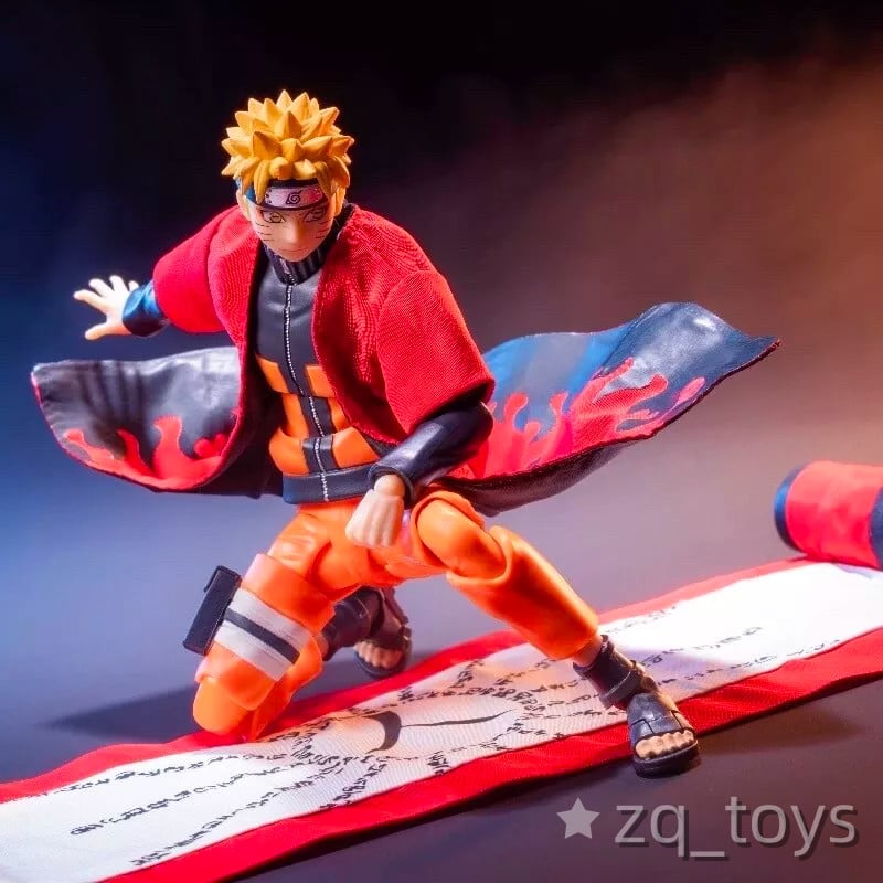 pb-r-sag: Accappatoio e pergamena in tessuto personalizzato scala 1/12 SHF Sage Mode Naruto -senza figurina