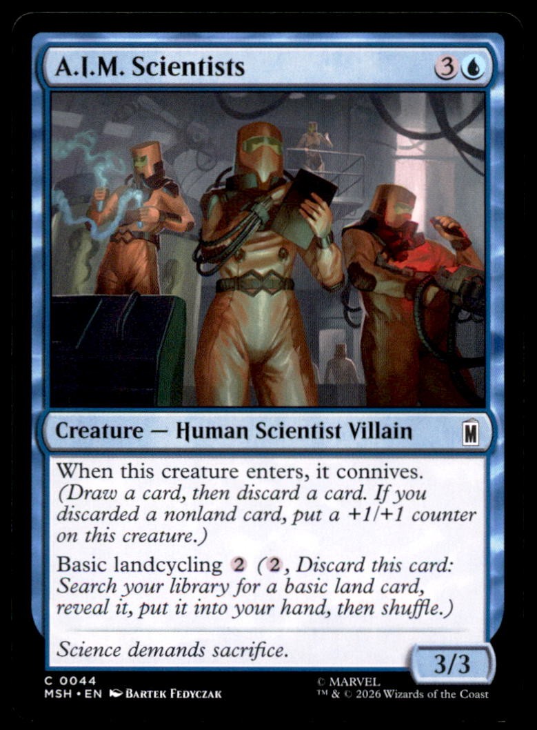 A.I.M. SCIENZIATI 44 MAGIC MARVEL SUPER HEROES NM