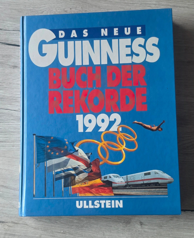 Vintage Guinness Buch der Rekorde 1992 Hardcover