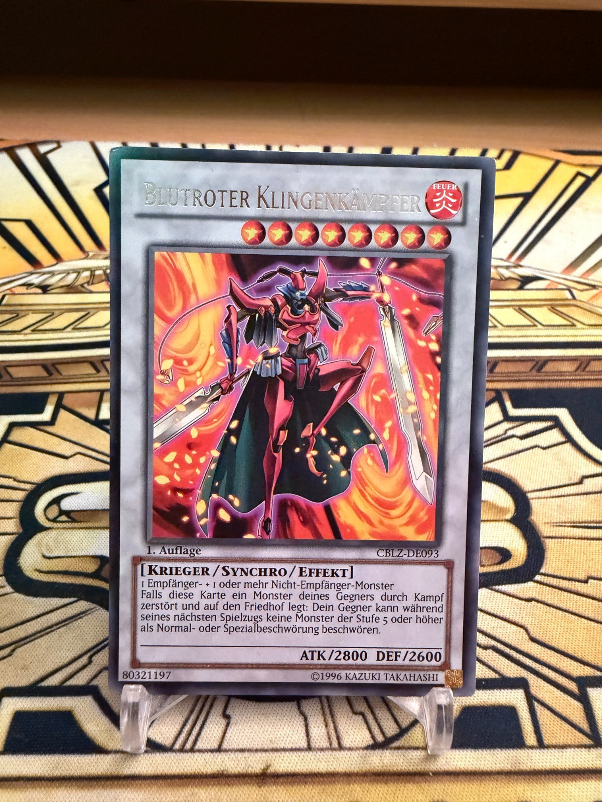 Yugioh Blutroter Klingenkämpfer CBLZ-DE093 Rare