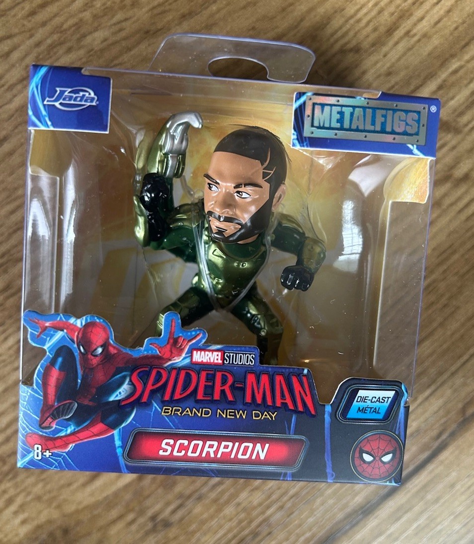 The Jada MetalFigs Spider-Man Scorpion Figura Die-Cast Nuovo Giorno 2.5