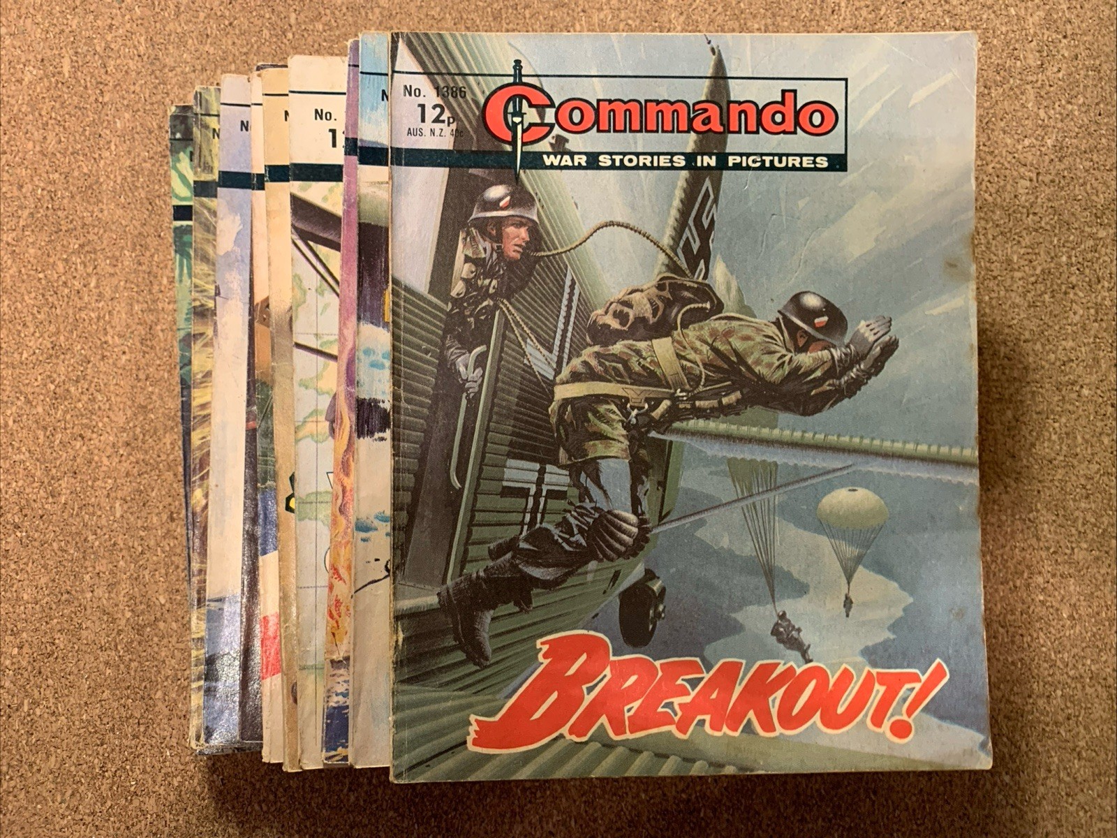 Commando UK Lot Of 10 Between #1386 and 1463 Good Cond. 1980