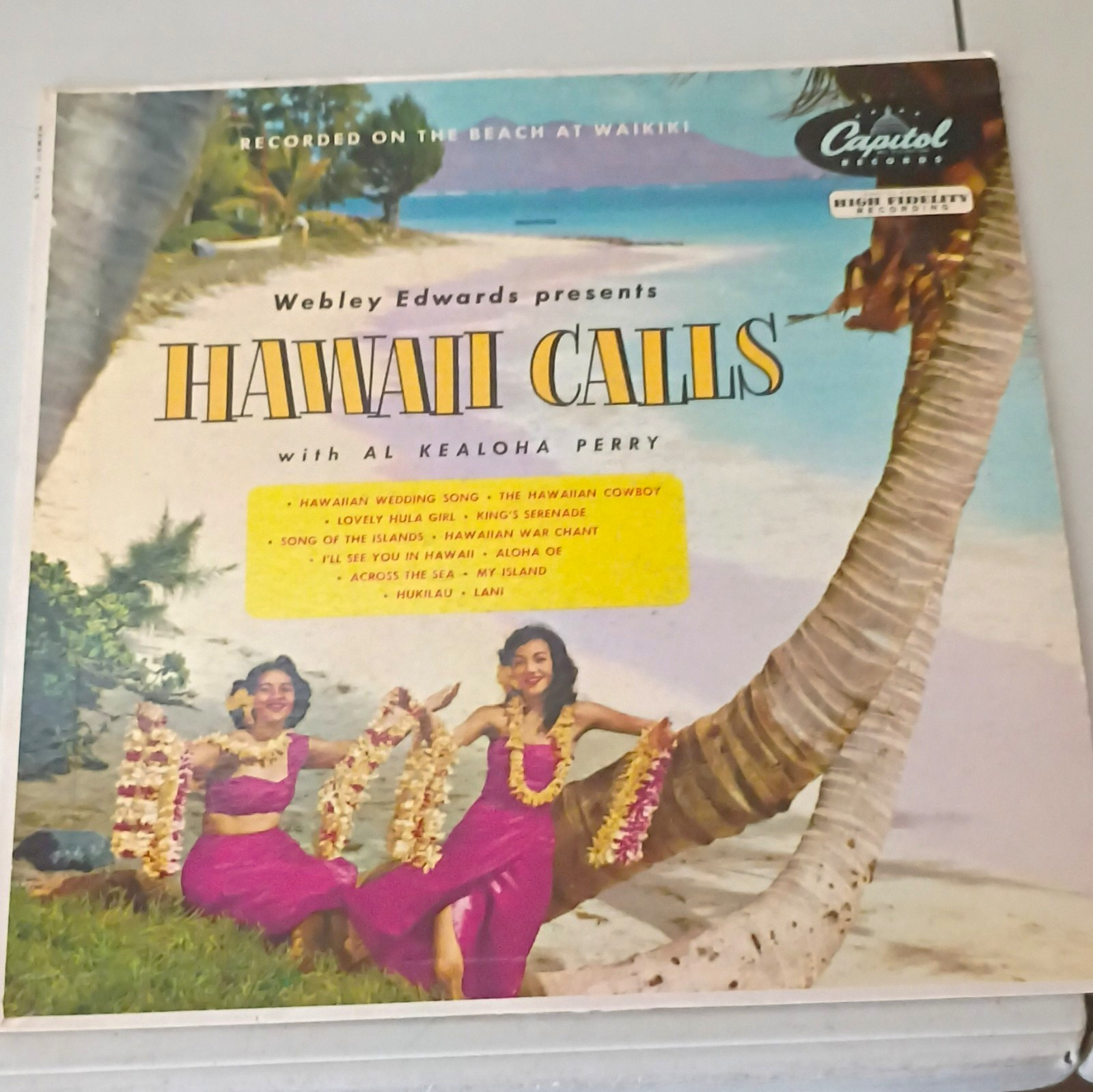 Capitol Records Al Kealoha Perry Hawaii Calls Vinyl LP Hawaiian High Fidelity