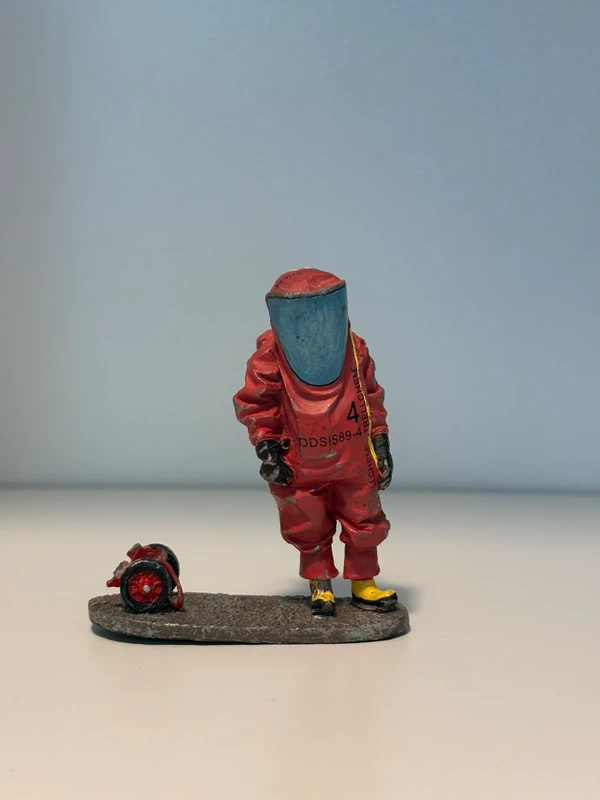 Soldat de plombs - Pompier en tenue de protection chimique, Fr., 2003 - Del Prado