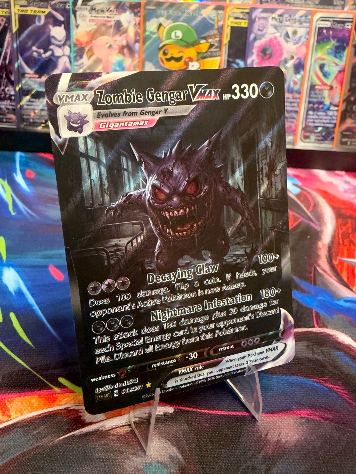 Zombie Gengar VMAX FAN ART