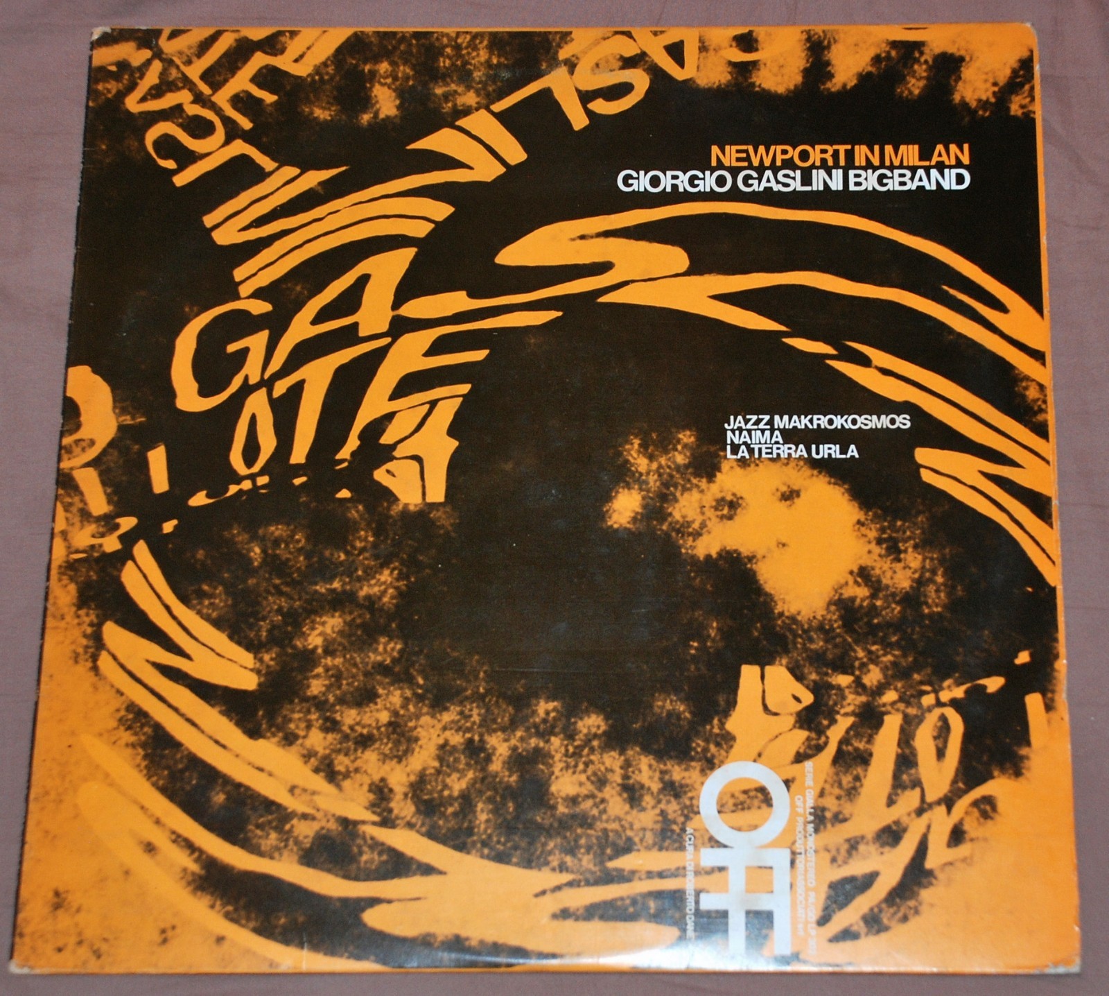 GIORGIO GASLINI Newport In Milan AUTOGRAPHED Gianni Basso Al Corvini OFF NM LP