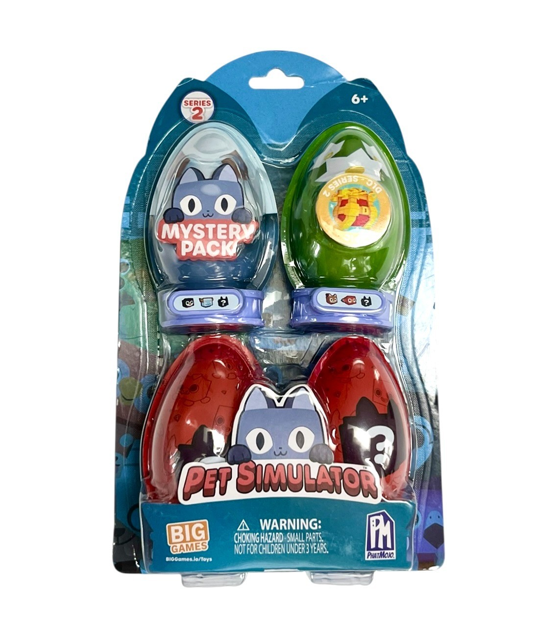 Big Games Pet Simulator Mystery Confezione da 4 Minifigure Serie 2, Supporti NUOVO Sigillato