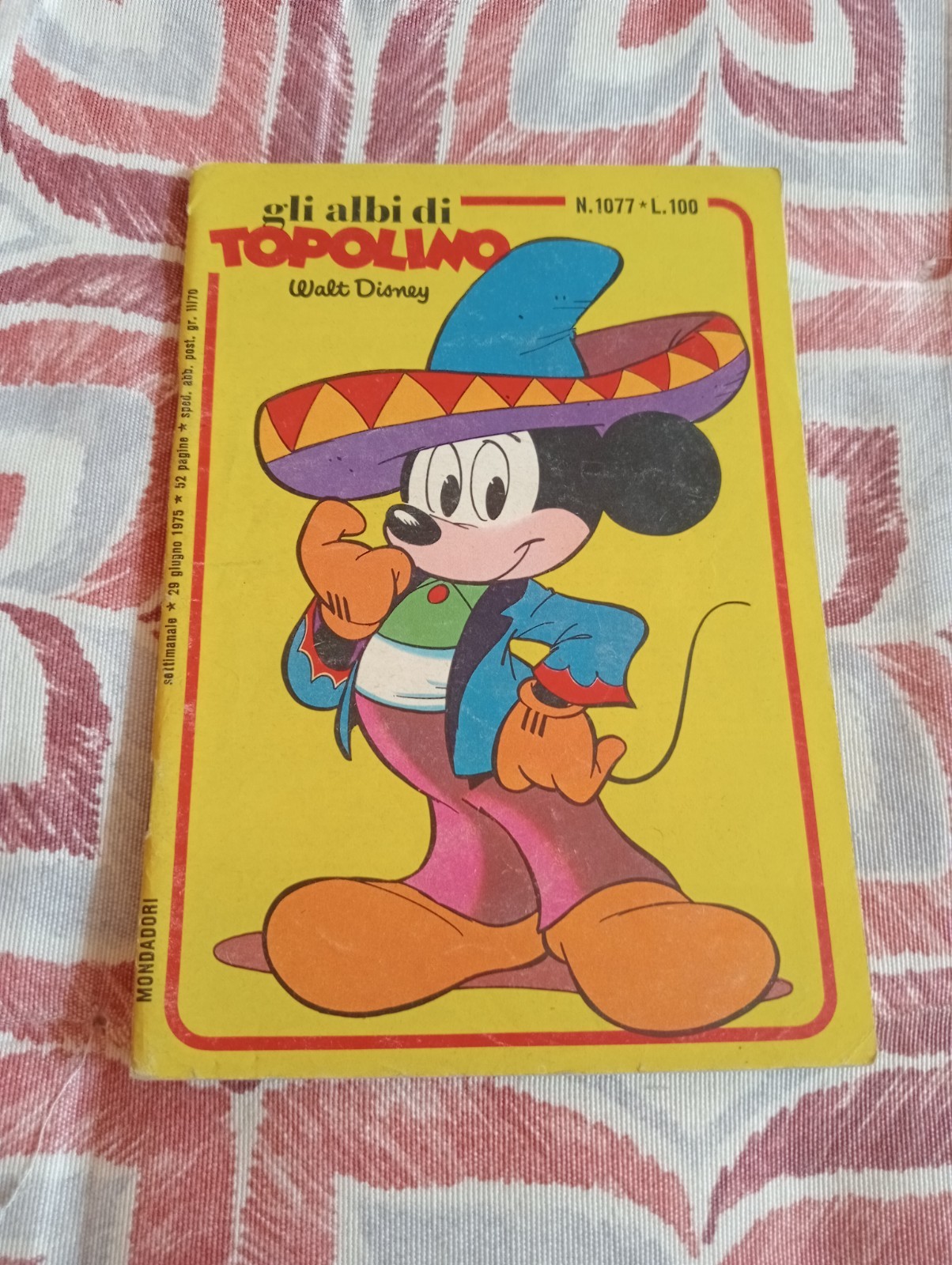 ALBI DI TOPOLINO N. 1077 Mondadori 1975 MONDADORI CON BOLLINO