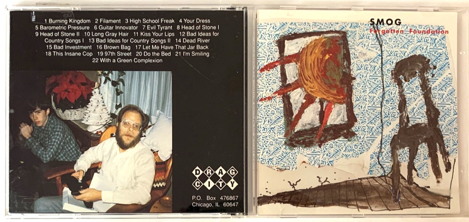 SMOG Forgotten Foundation AUDIO CD Drag City 1992 D-13 Very Good!