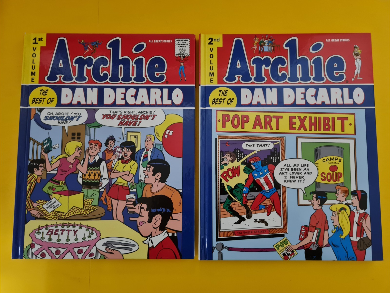 Archie Il meglio di Dan Decarlo volume 1+2 prima stampa copertina rigida fumetti 2011