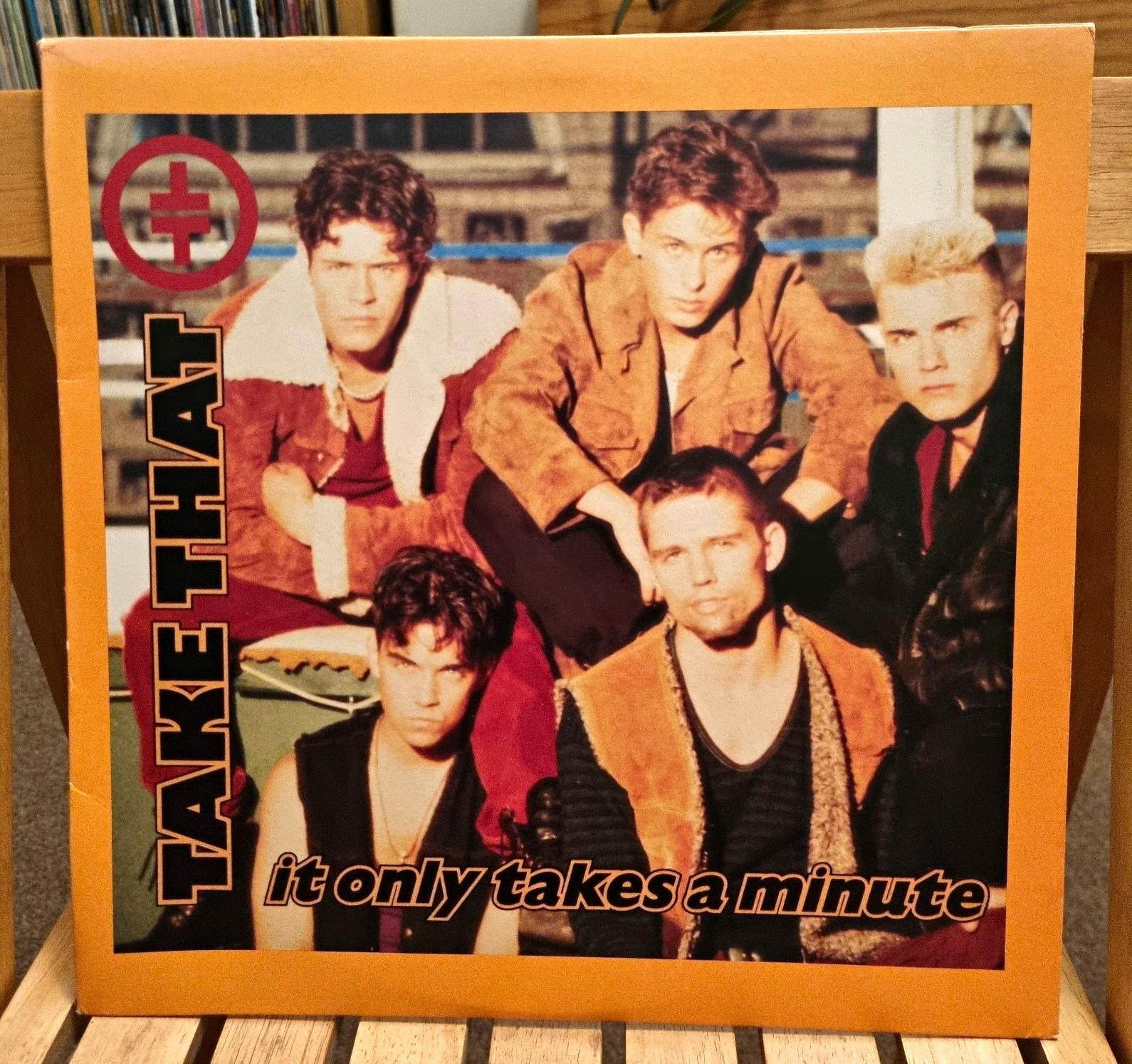 Take That It Only Takes A Minute USA 1992 12" Black Vinyl 33RPM Single RCA. Rare