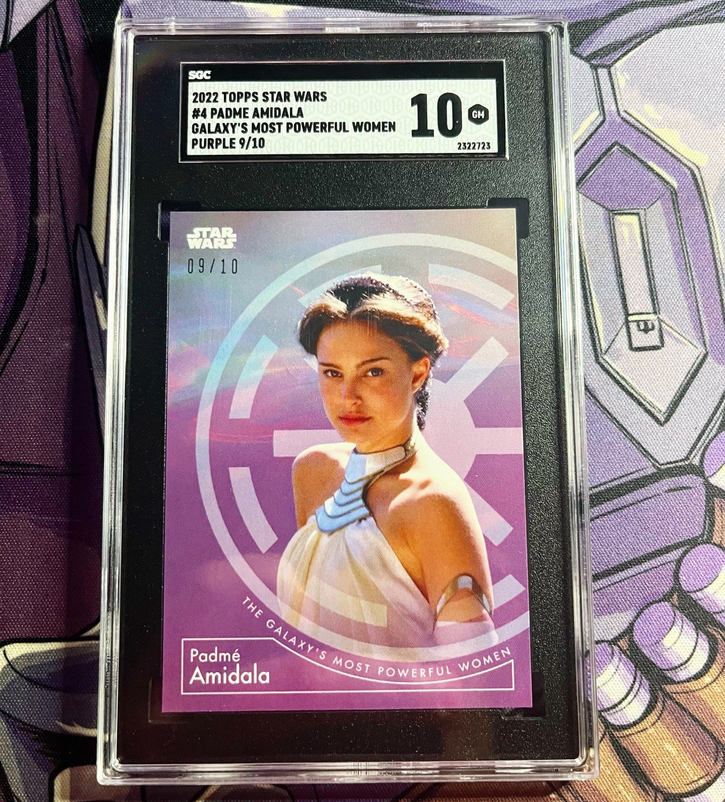 2022 Topps Star Wars Galaxys Most Powerful Women Padme Amidala /10 SGC 10