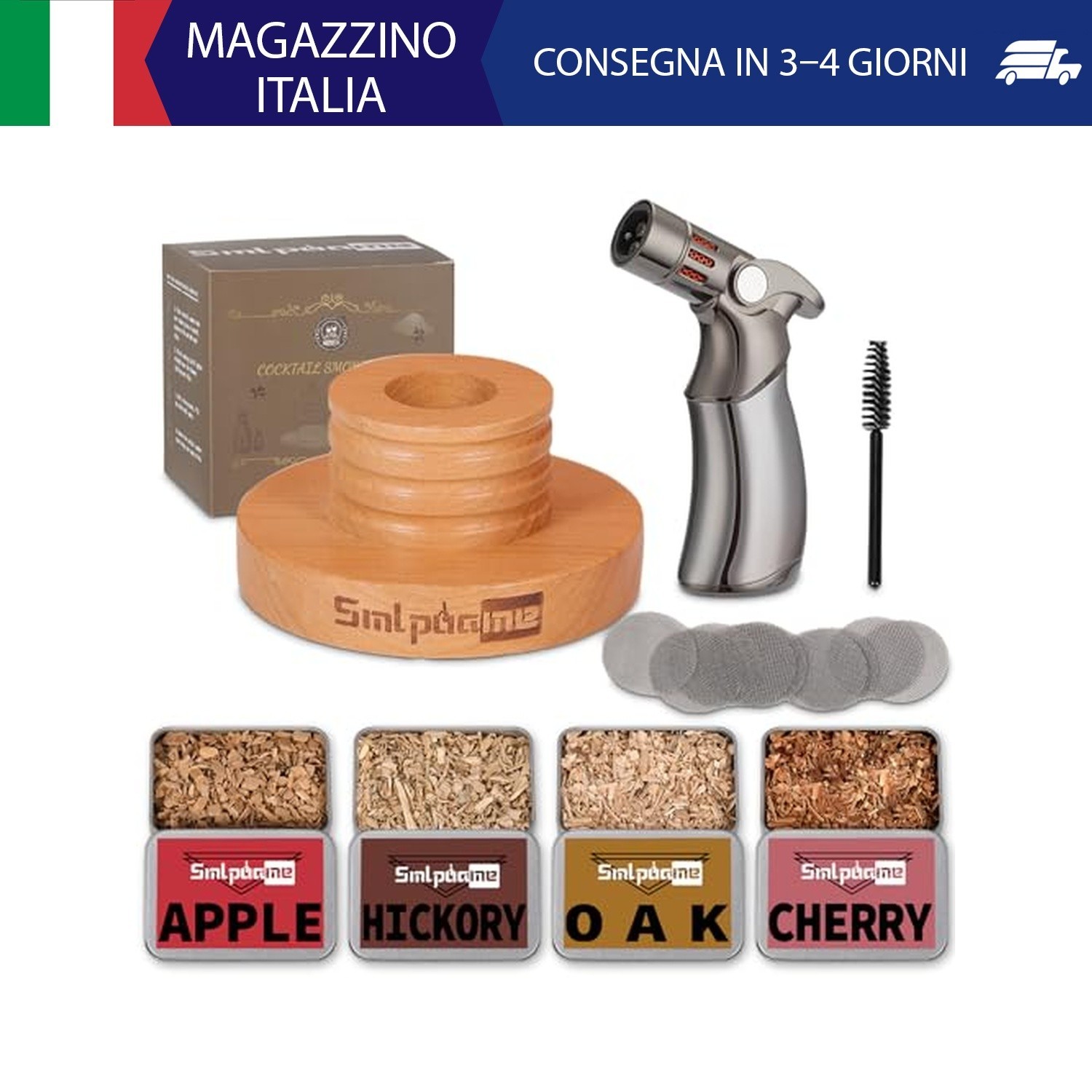 Kit per affumicatore per cocktail con torcia, kit per affumicatore Bourbon vecch