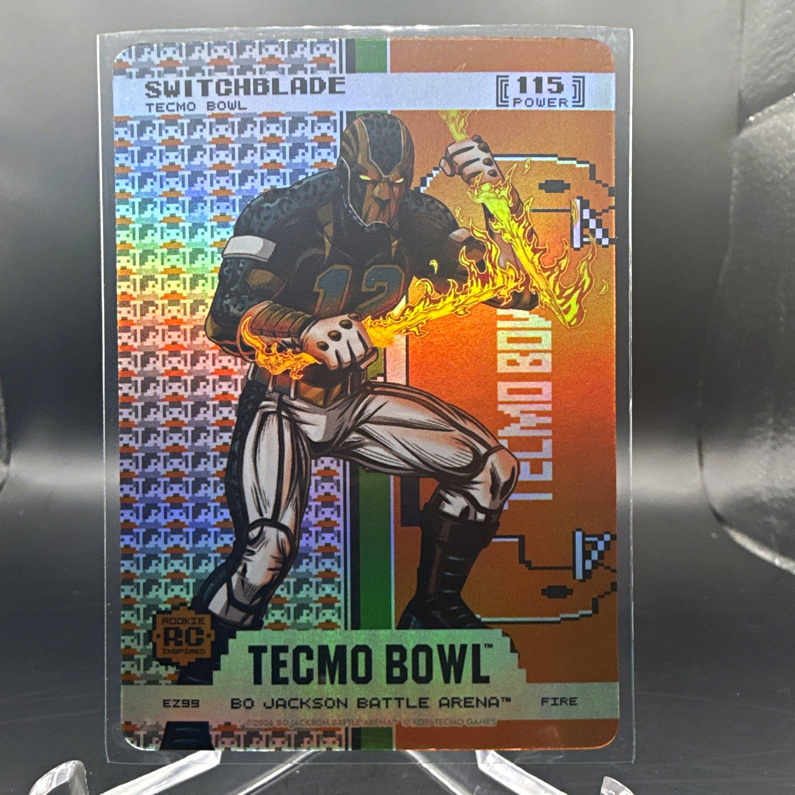 2025 Bo Jackson Battle Arena Tecmo Bowl Bo Jackson Switchblade ologramma RC #EZ99