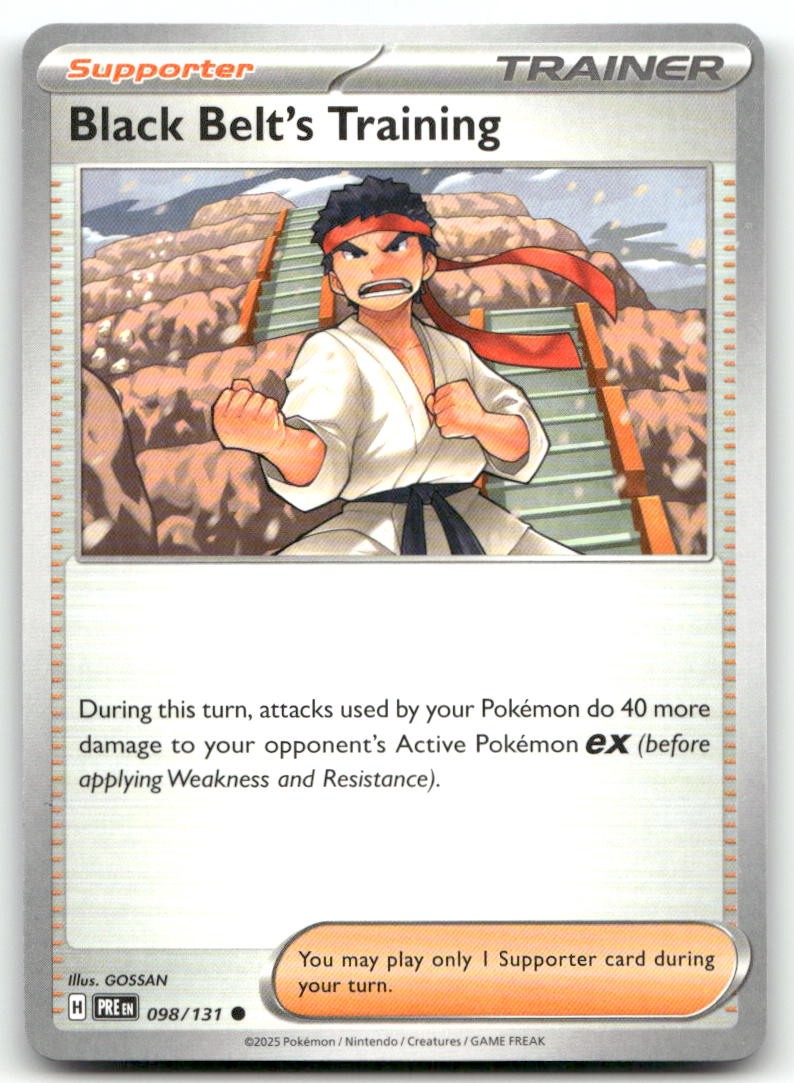 Allenamento Cintura Nera 098/131 Evoluzioni Prismatiche Comuni Pokemon Near Mint