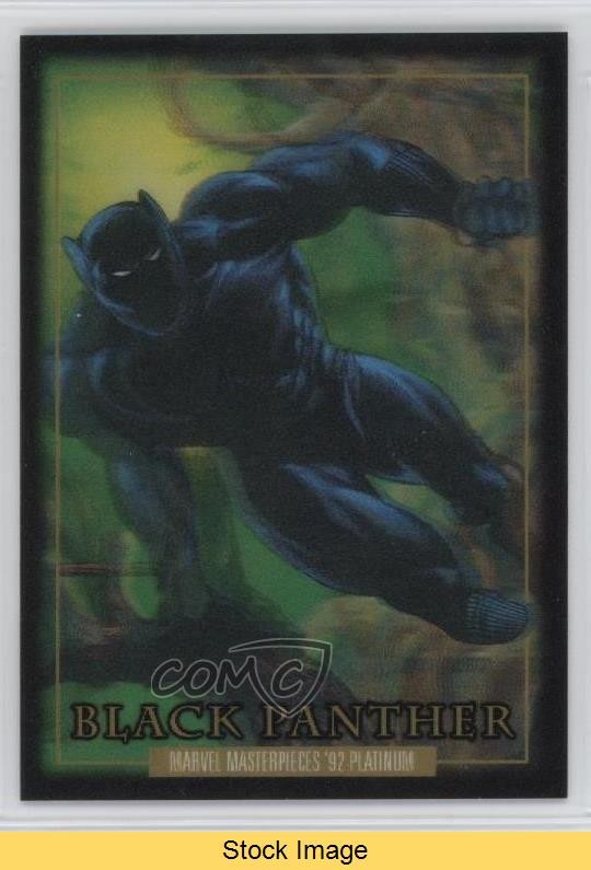 2024 Upper Deck Marvel Masterpieces '92 Lenticolare Pantera Nera #4 LEGGI 4z8