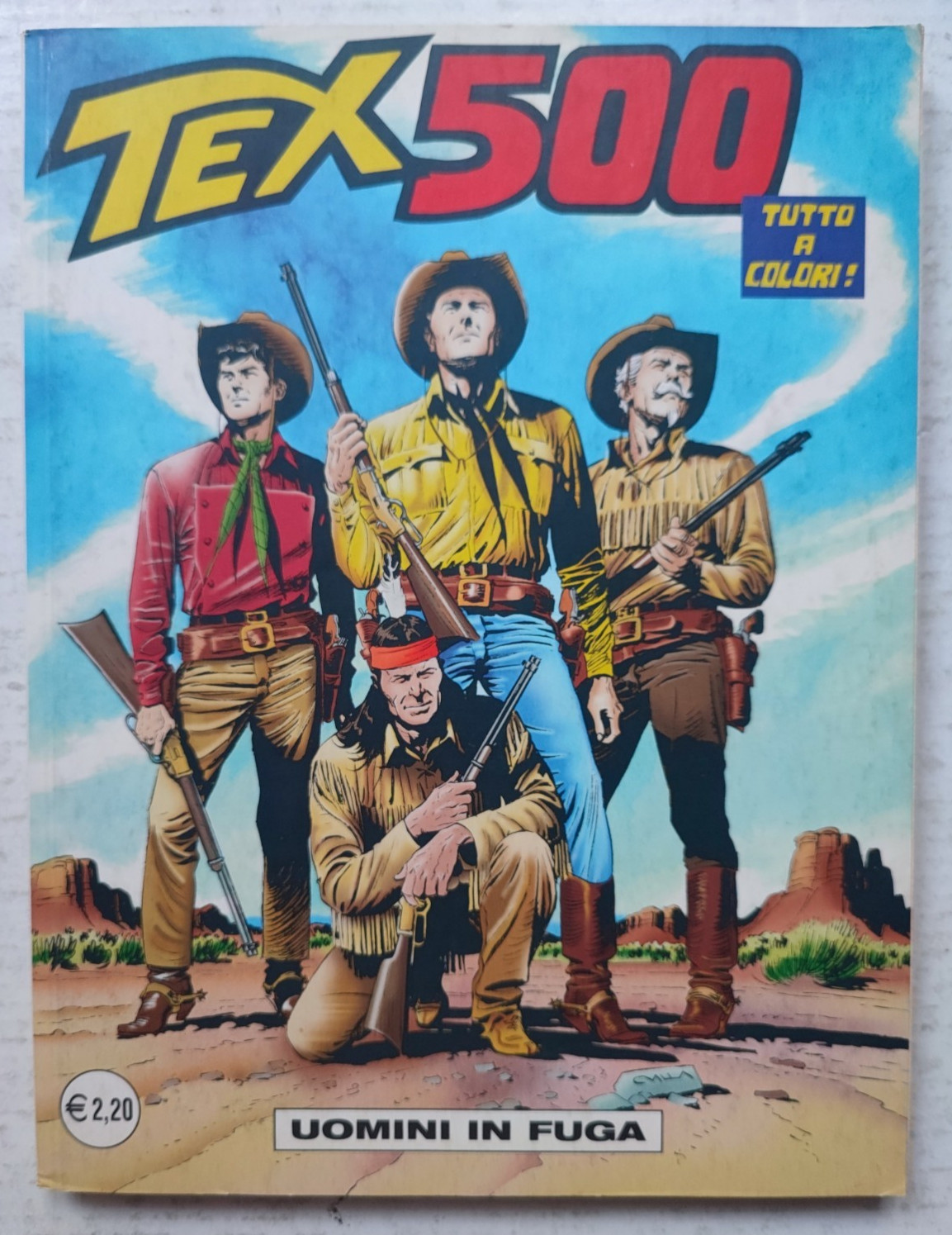 TEX 500 Uomini in Fuga A COLORI Sergio Bonelli Editore 2002