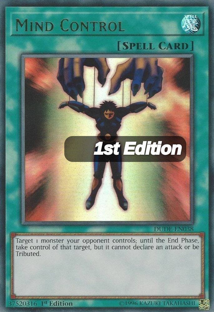 Mind Control DUDE-EN038 Ultra Rare 1st Edition DUDE YuGiOh Card NM