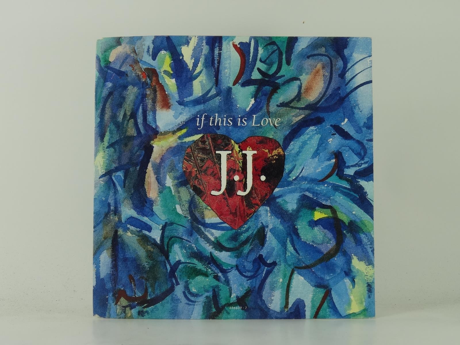 J.J IF THIS IS LOVE (37) 2 Track 7" Single plus Picture Sleeve CBS RECORDS