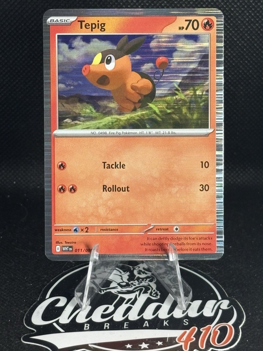 TEPIG 011/086 White Flare 'Poster Collection' Promo Tinsel Holo Pokemon TCG NM
