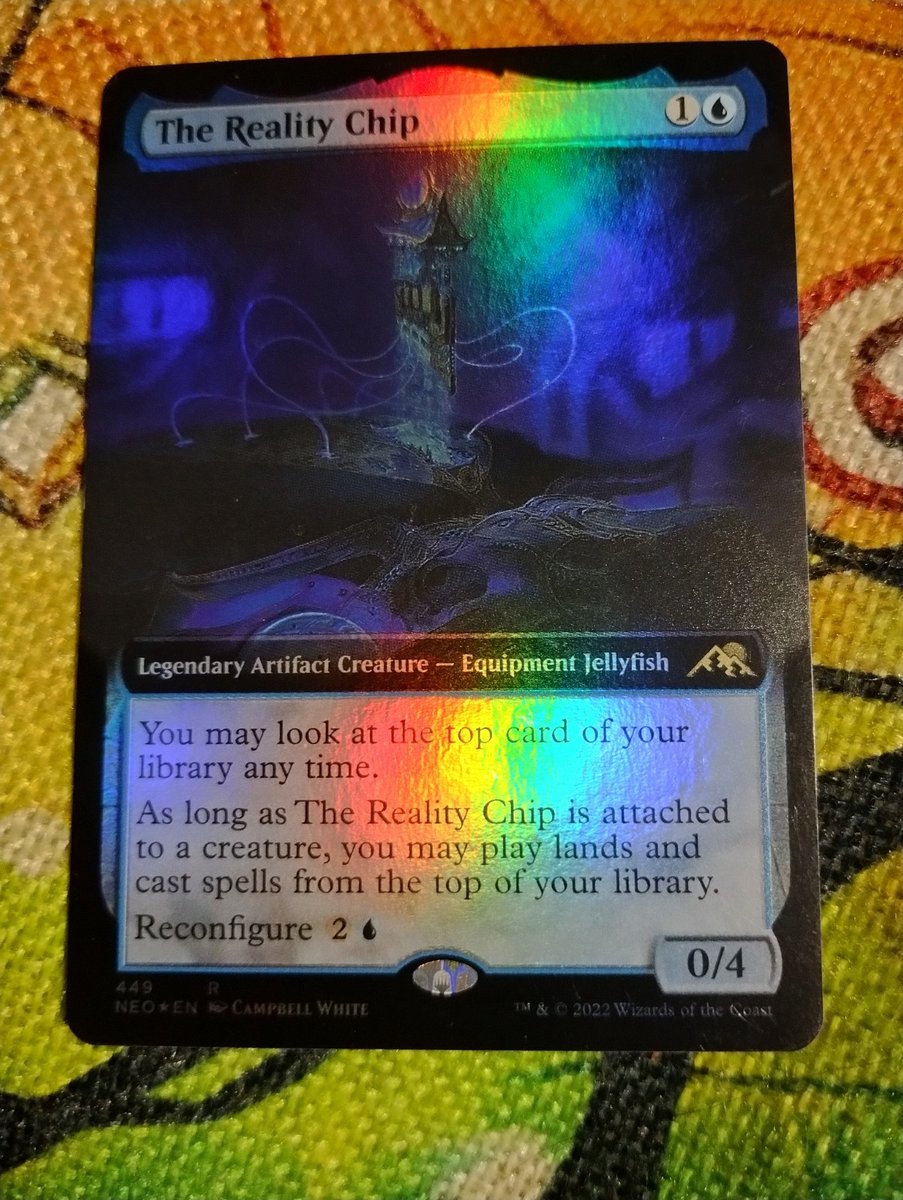 EXTENDED FOIL The Reality Chip - NEO - NM - Magic: The Gathering - MTG