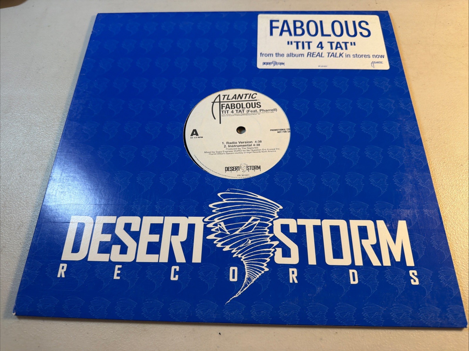 Fabolous - “Tit 4 Tat"- 12” Vinyl - Desert Storm Records-PR 301631-2004