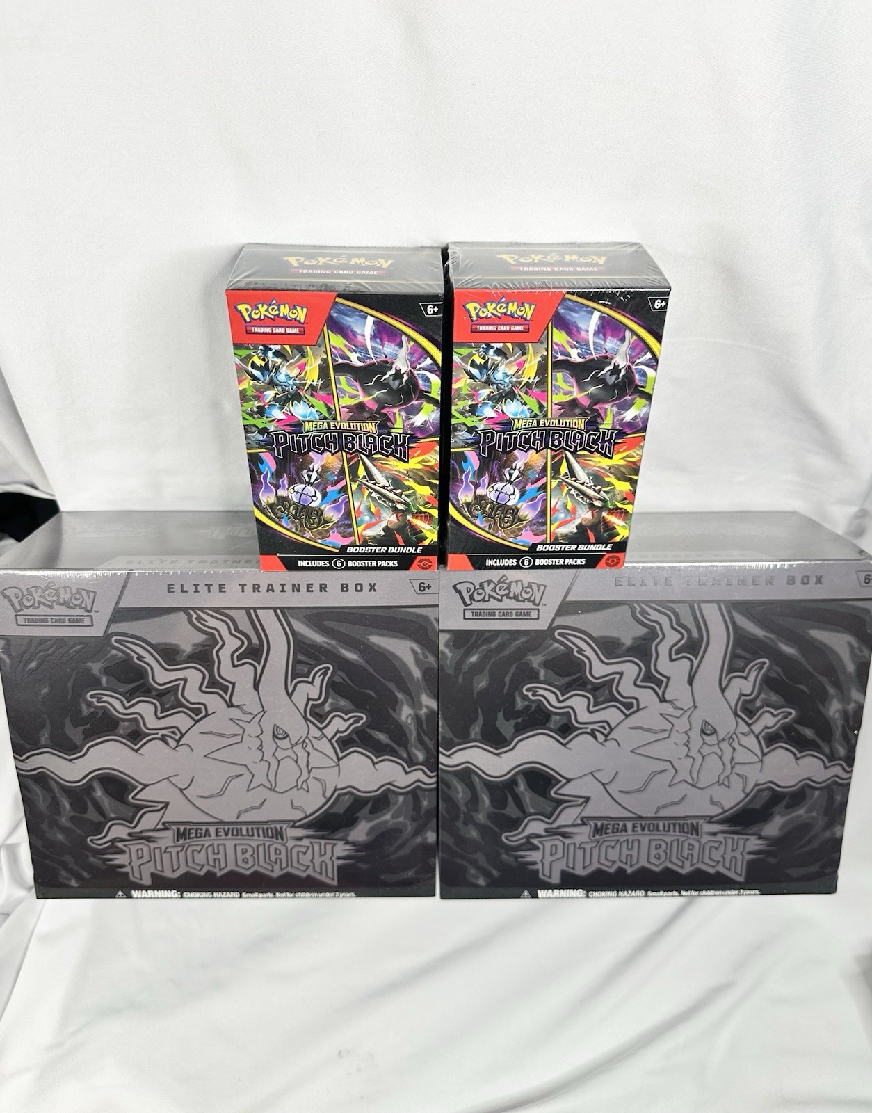 Pokemon TCG (2)Pitch Black Elite Trainer Box ETB e (2) Booster Bundle - 4 totali