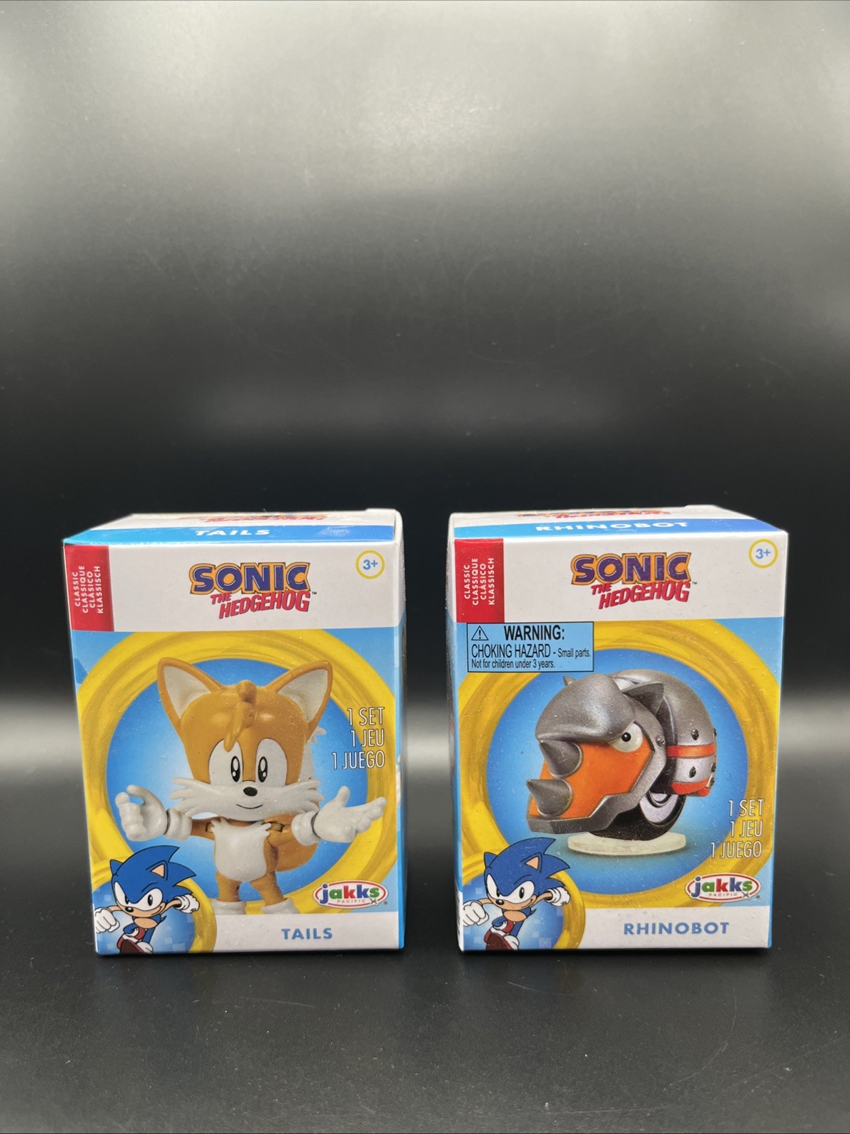 Modellino Jakks Pacific SONIC the Hedgehog CLASSIC TAILS & RHINOBOT 2,5"