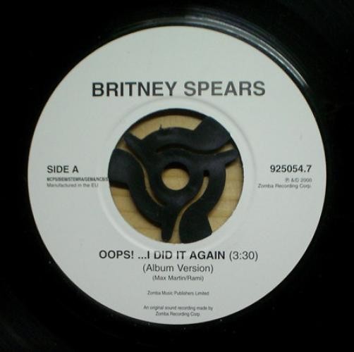 Britney Spears - Oops!...I Did It Again (7", Single, Jukebox) (Very Good Plus (V