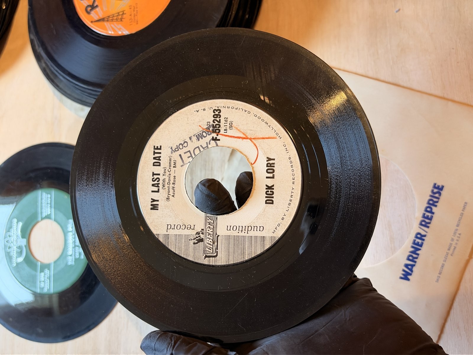 Dick Lory My Last Date (With You) Liberty F-55293 45 Promo