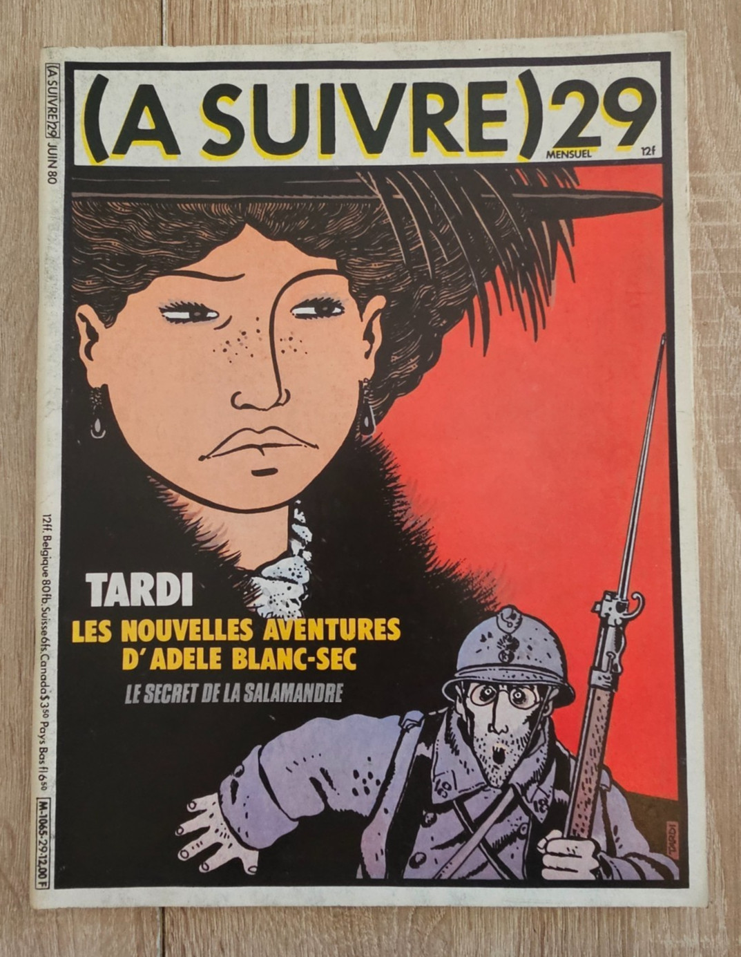 A SUIVRE **N° 29  ** JUIN 1980  ALTAN/FOREST/ANDREAS/CABANES/TARDI