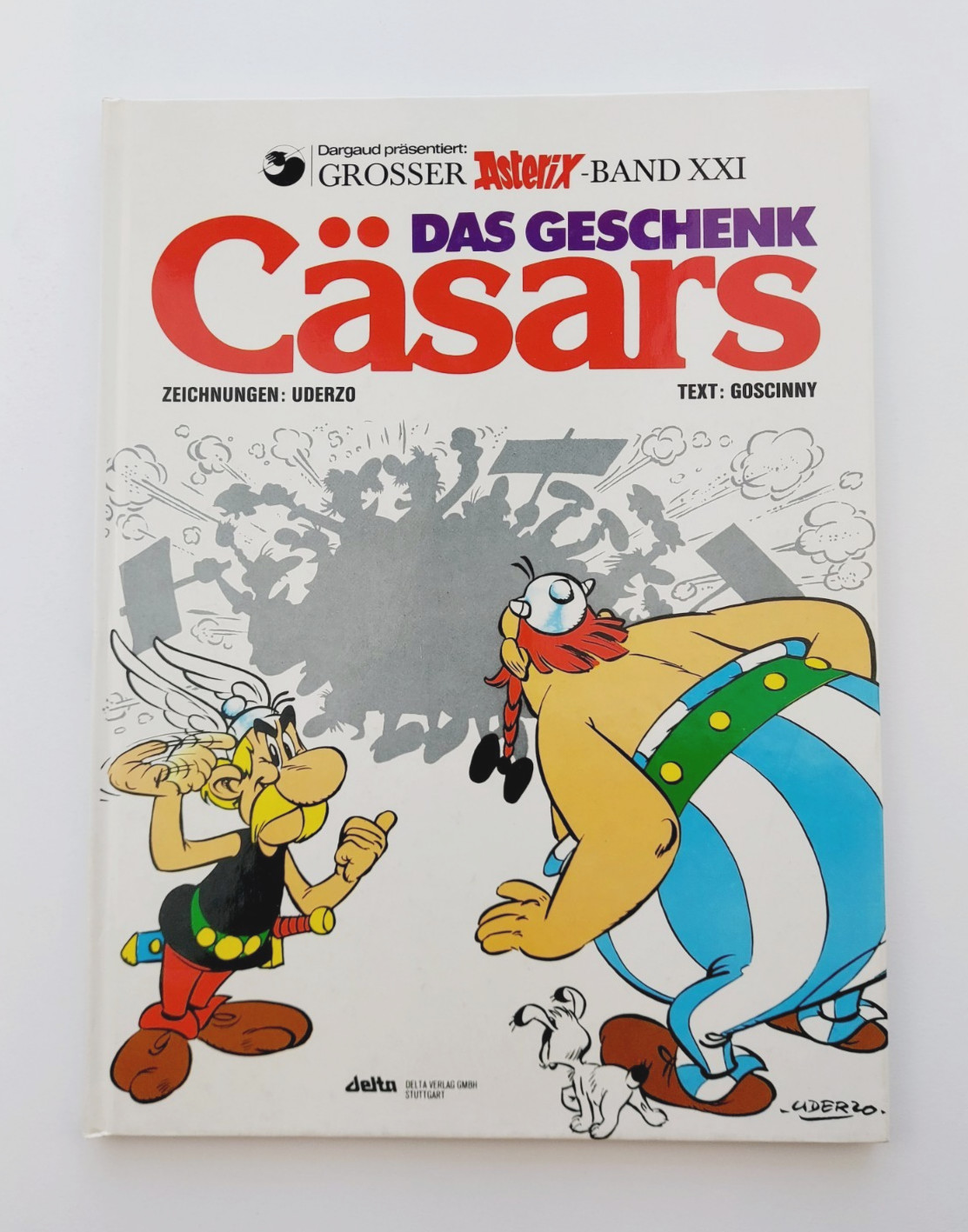 DELTA COPERTINA RIGIDA FUMETTO / ASTERIX VOLUME 21 IL REGALO DI CESARE / Z1-2
