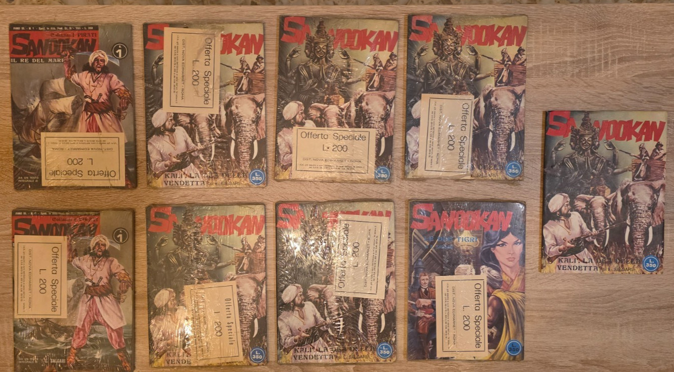lotto 9 Fumetto SANDOKAN il re del mare n 1 le due torri vendetta VINTAGE