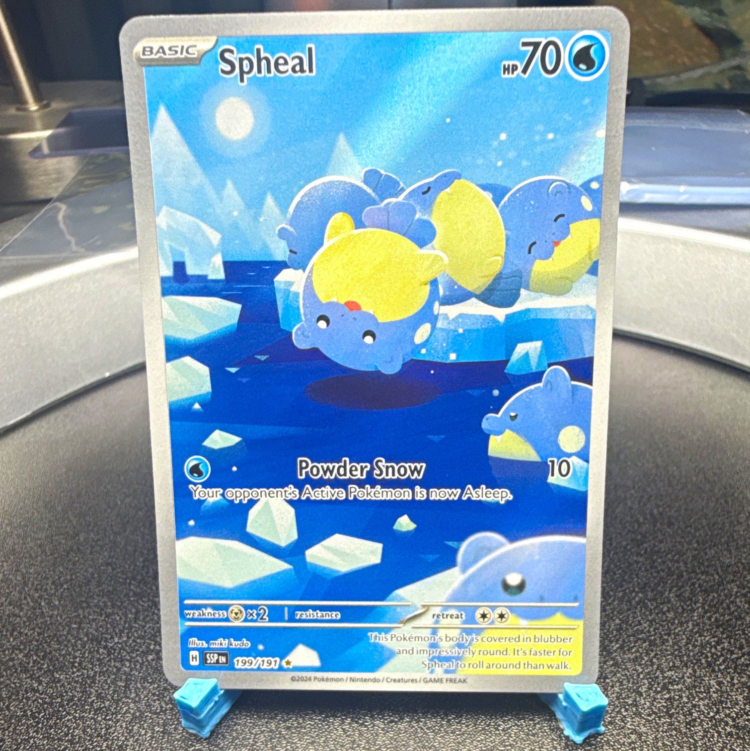 Spheal 199/191 SV: Surging Sparks Illustration Rare Holo English 2024