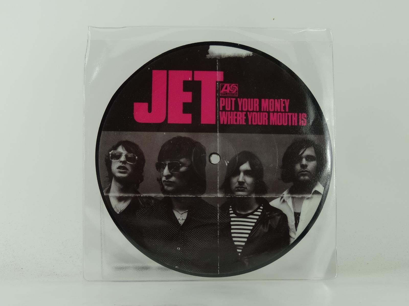 JET PUT YOUR MONEY WHERE YOUR MOUTH IS (PICTURE VINYL) (35) 2 Track 7" Single in