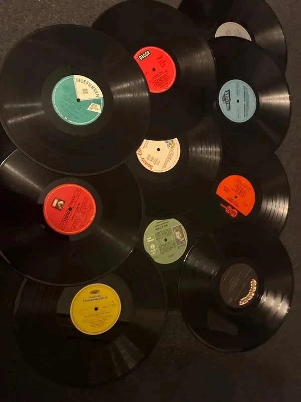 10 Deko Schallplatten