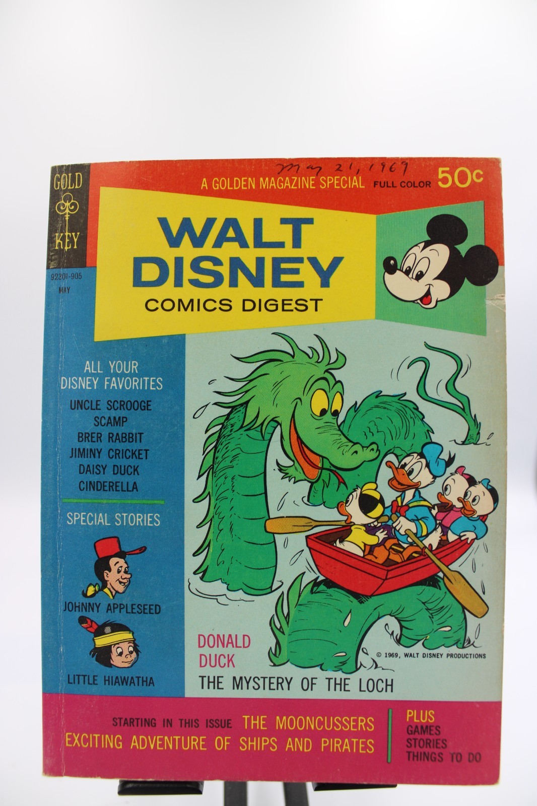 Walt Disney Comics Digest #11 (1969 Gold Key) - VF- / FN/VF (7.0 - 7.5) - Sharp!