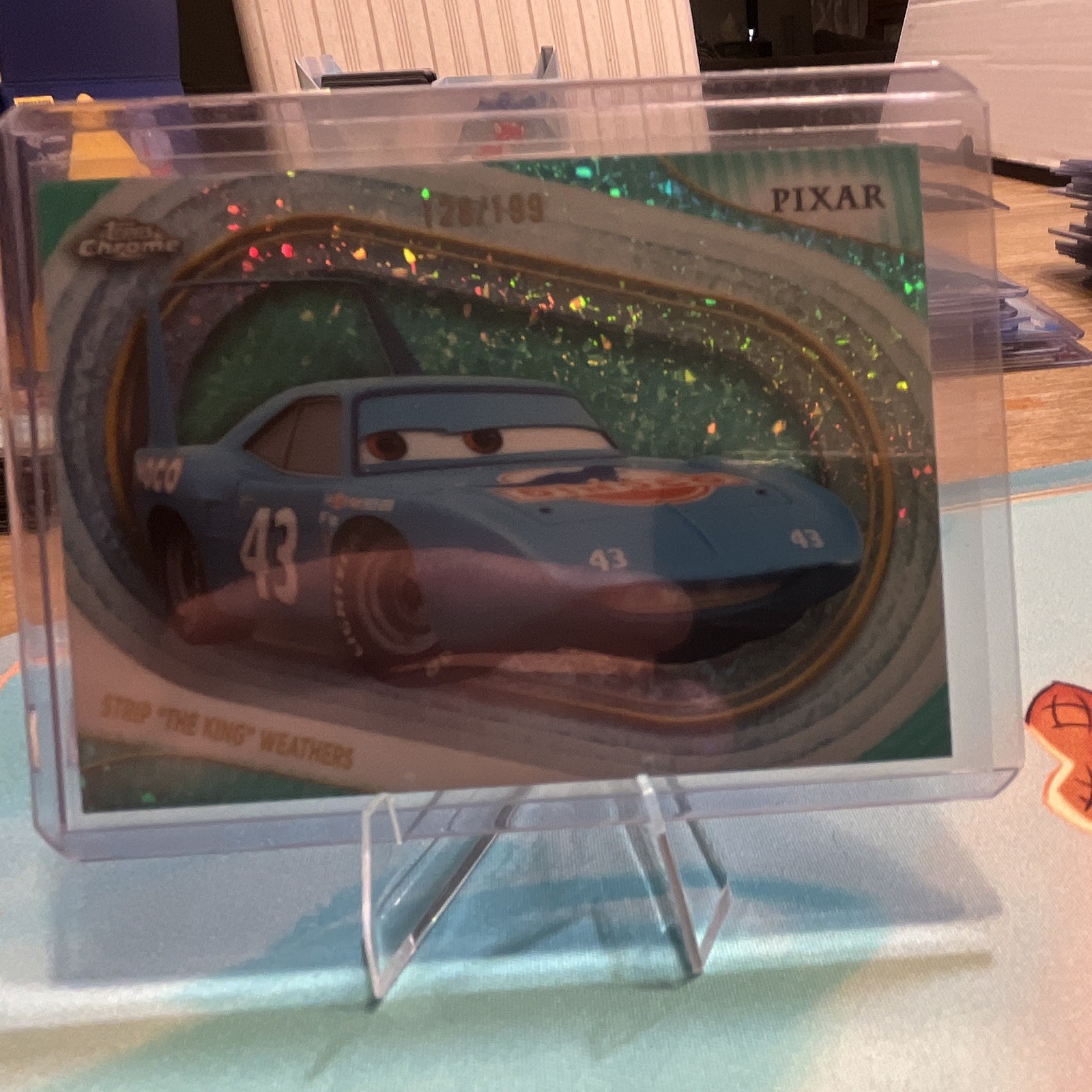 Topps 2025 Cromo Disney Pixar Cars Striscia "Il Re" Meteo #57 128/199