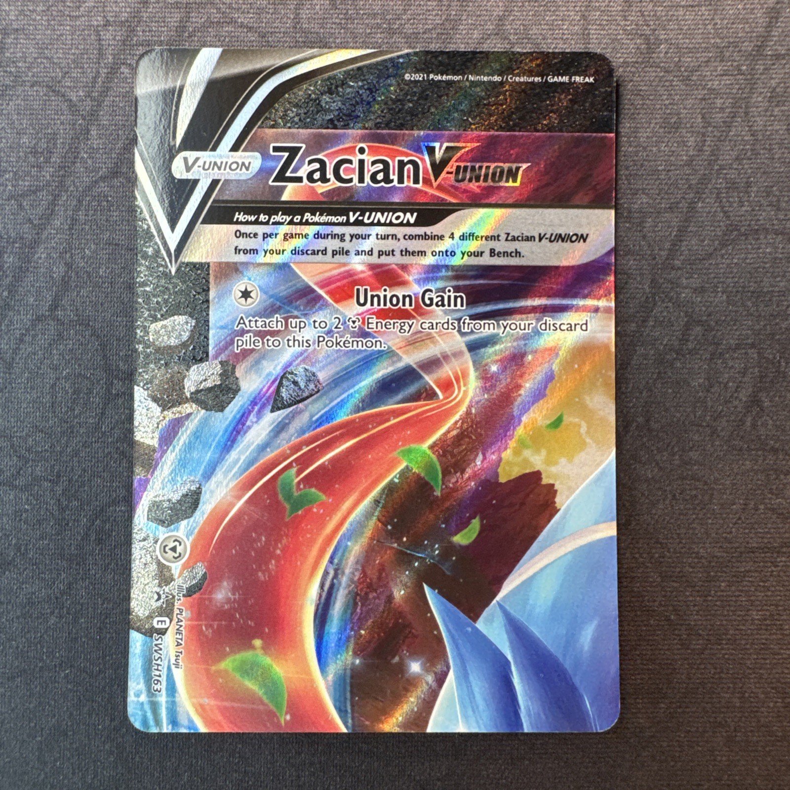 Zacian V-UNION SWSH163 SWSH: Carte Promo Spada e Scudo Holo Pokemon