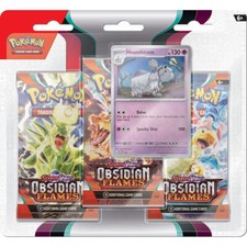 Pokemon TCG Scarlet & Violet: Ossidian Flames Confezione da 3 Blister - Promo Eevee NUOVO