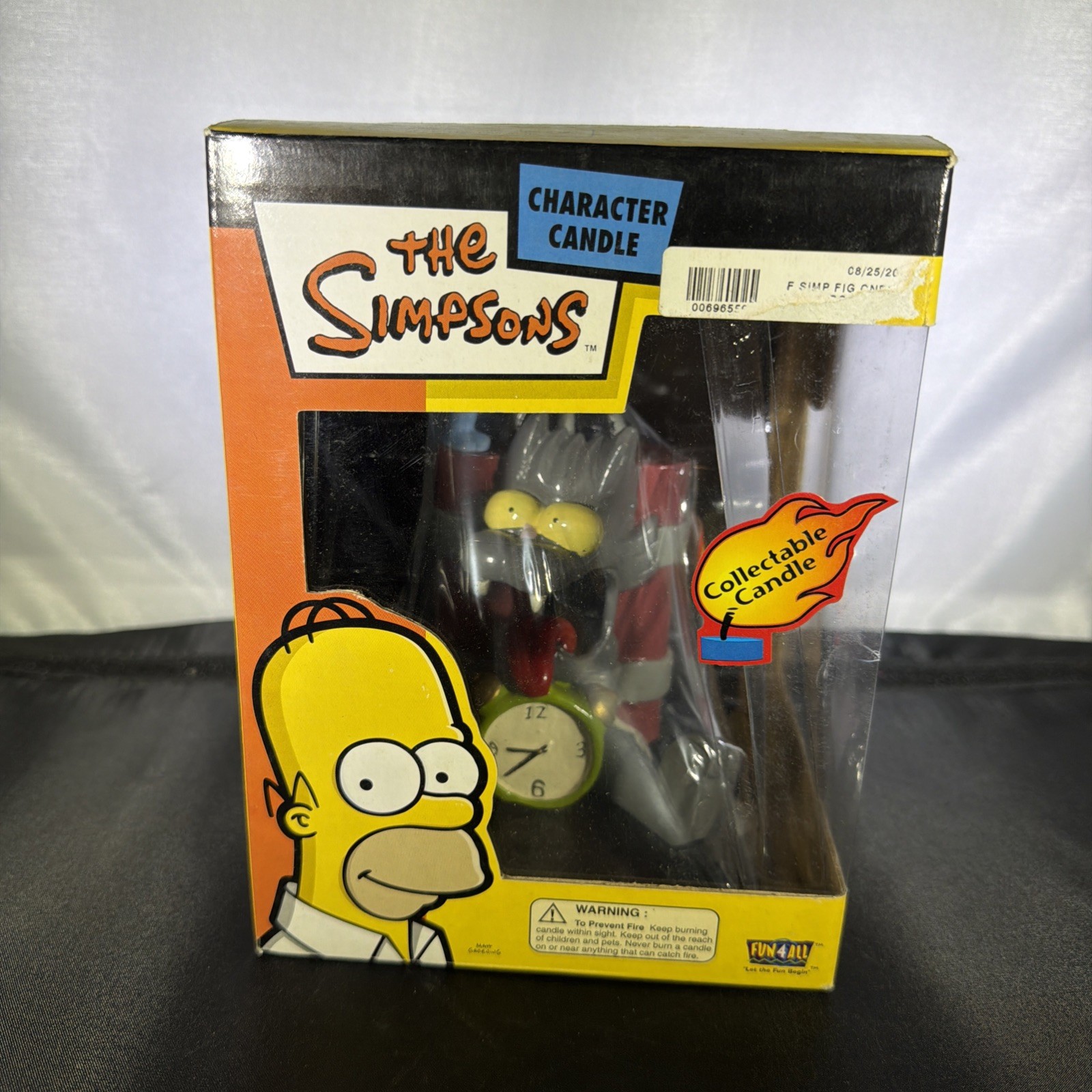 Candela personaggio da collezione I Simpson prurito e graffio nuova con scatola