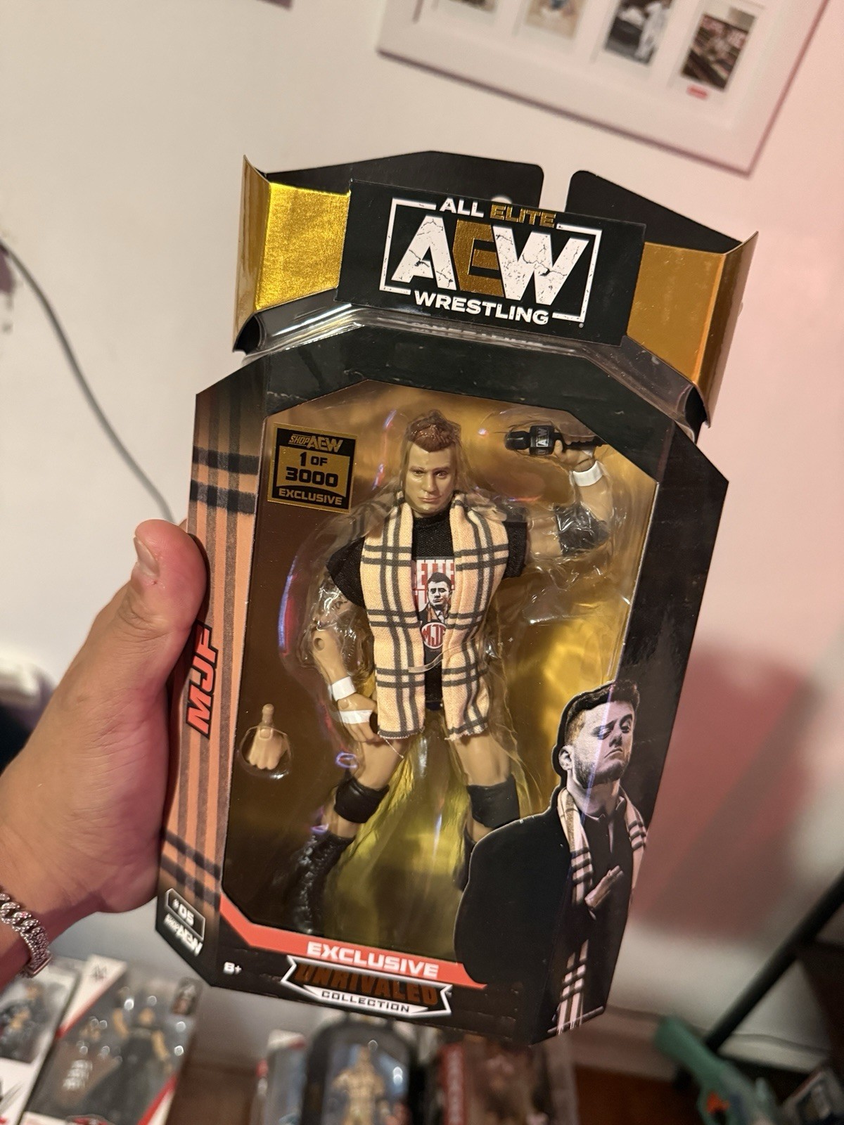 AEW Unrivaled MJF Figurina da Collezione Scala 1/3000 Esclusiva Negozio