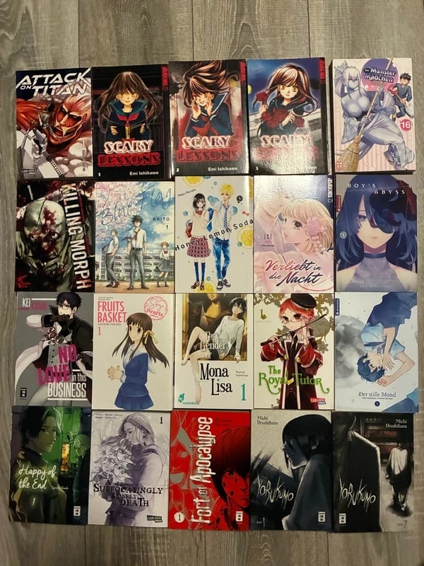 Viele verschiedene Manga