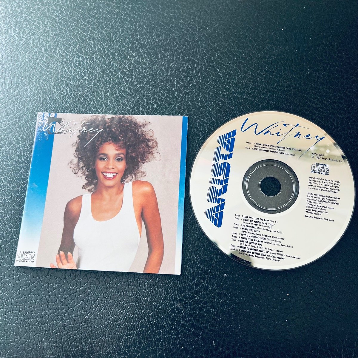 Whitney Houston – Whitney Used CD NO CASE 1987 Pop R&B Soul Arista Records