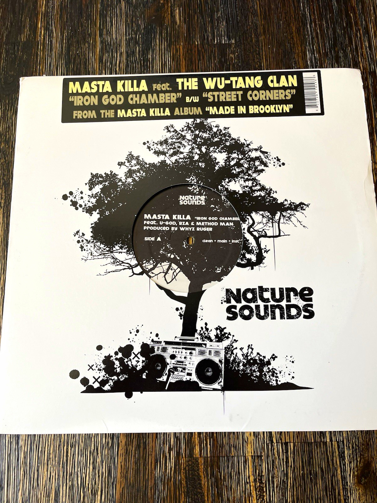Masta Killa - Iron God Chamber / Street Corners 12" Single Nature Sounds Vinyl