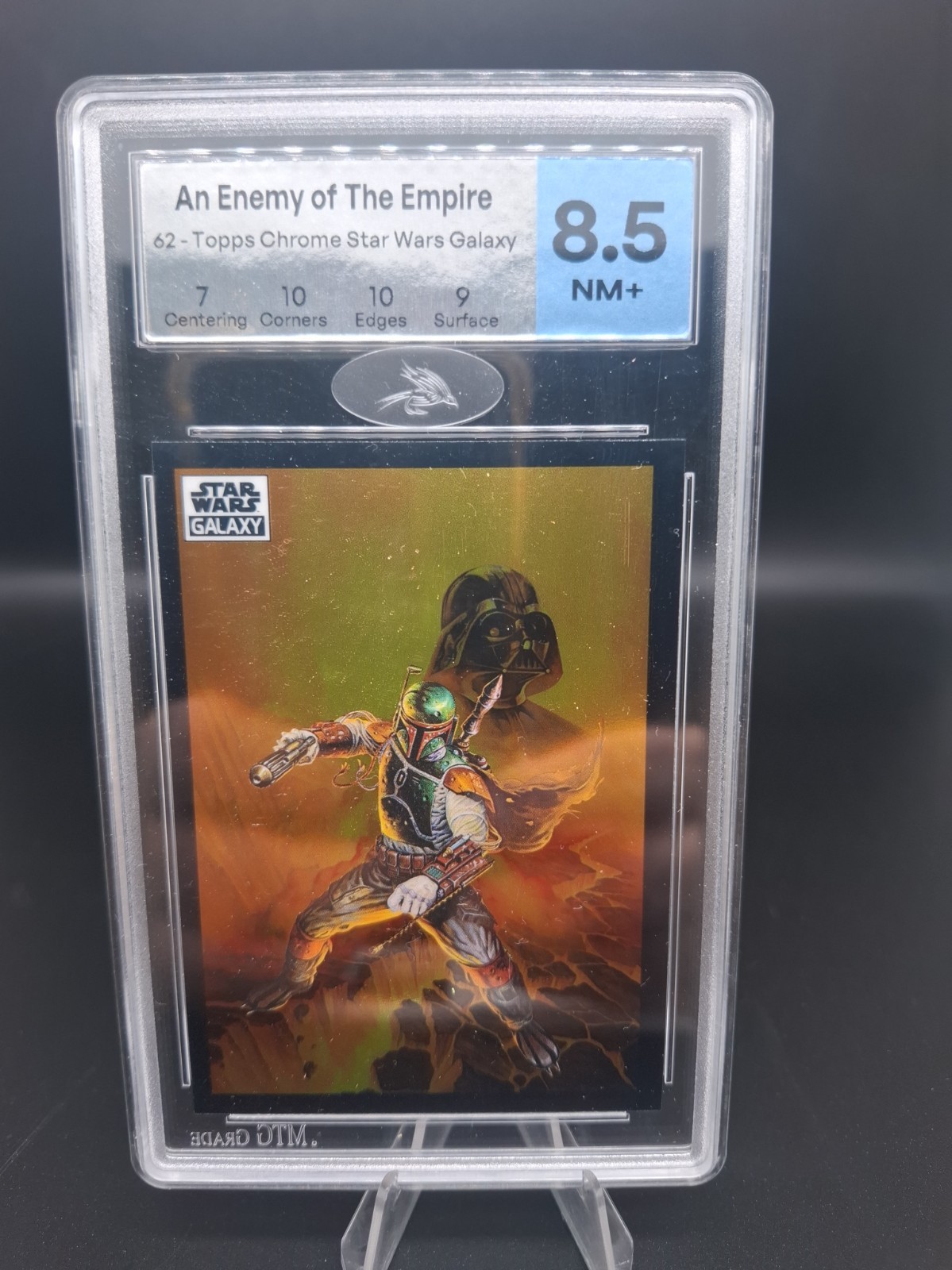 Star Wars Galaxy 2022 Boba Fett An Enemy Of The Empire Gradé 8.5Mtg Grade No Psa