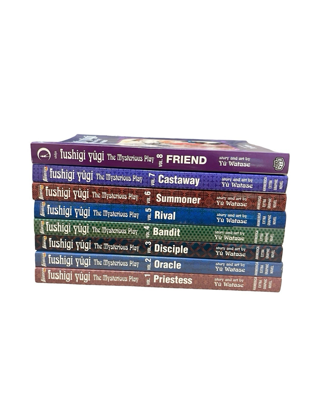Fushigi Yugi: The Mysterious Play Manga Set Completo Vols 1-8 Lotto Inglese