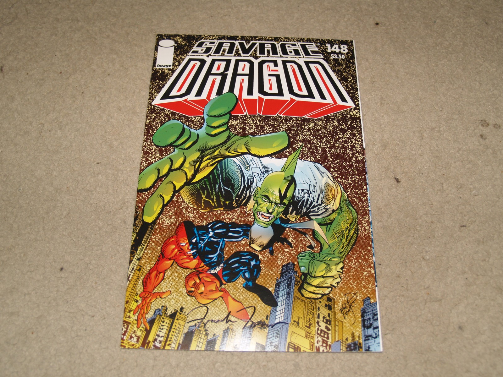 Savage Dragon issue# 148 ( Image comics 2009 ) Signed Frank Fosco