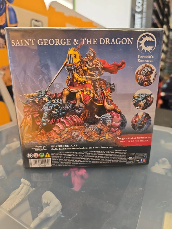 Figurine Conquest collecter Founder’s exclusive Saint george et le dragon